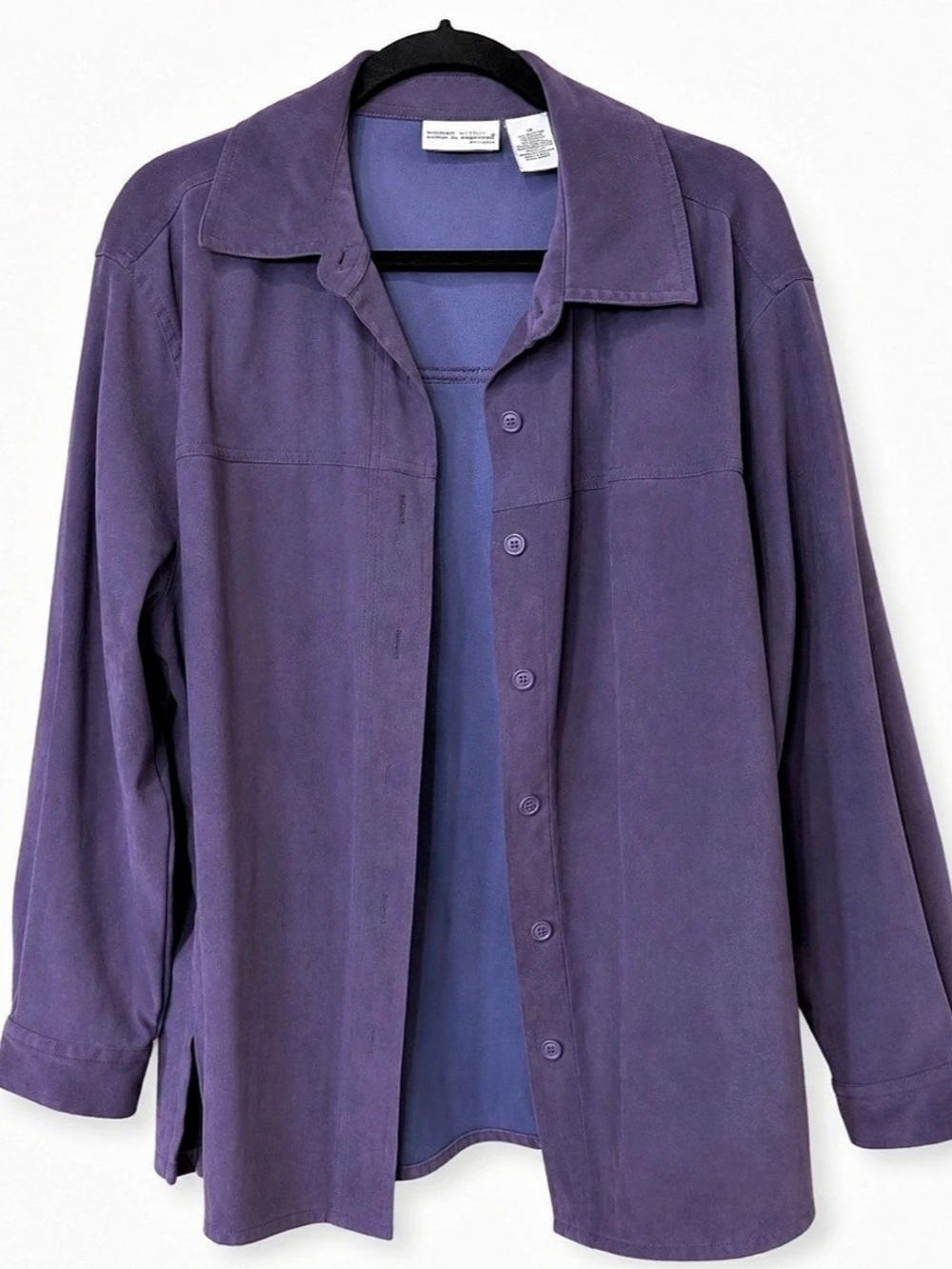 croft & barrow Purple Utility Jacket Size 1X Like New. Soft and flexiable.